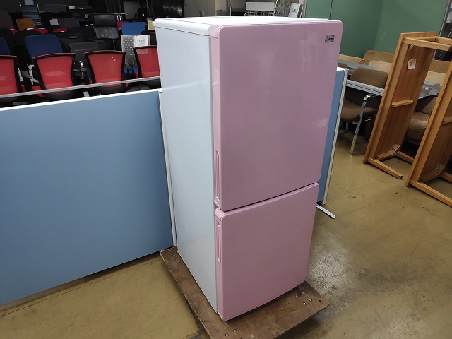 リサイクルショップ サルフ ハイアール Jr Nf148a ２ドア冷蔵庫 ピンク色 良品中古 18年